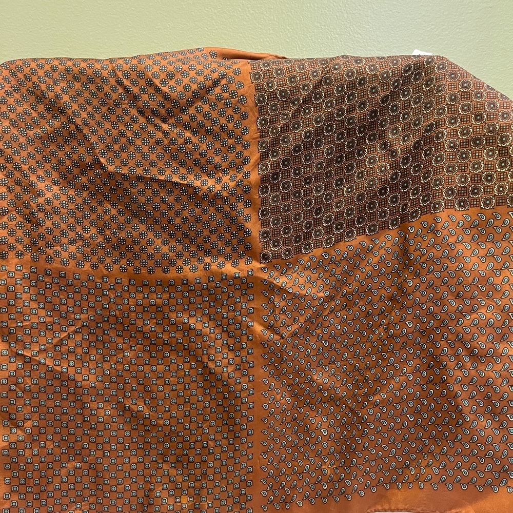 Brown Patterned Scarf